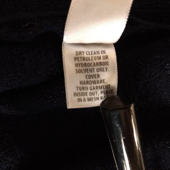 ST‎ JOHN Caris Geo Blazer Women's 6 Navy Santa Knit Lace Notch Collar Jacket - Picture 14 of 16